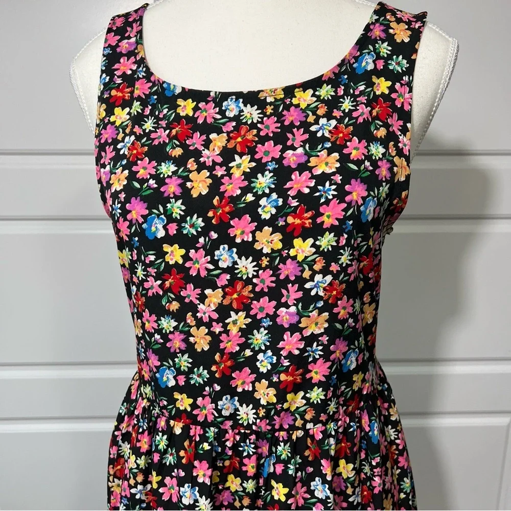 Band of Gypsies‎ SM Women's Floral Sleeveless Criss Cross Back Mini Dress